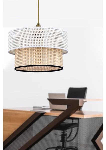Rattan 2 Katlı Pasta Sarkıt Avize Çocuk Odası Yatak Odası Salon Mutfak Hol fiyatları