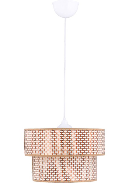 Rattan 2 Katlı Pasta Sarkıt Avize Çocuk Odası Yatak Odası Salon Mutfak Hol
