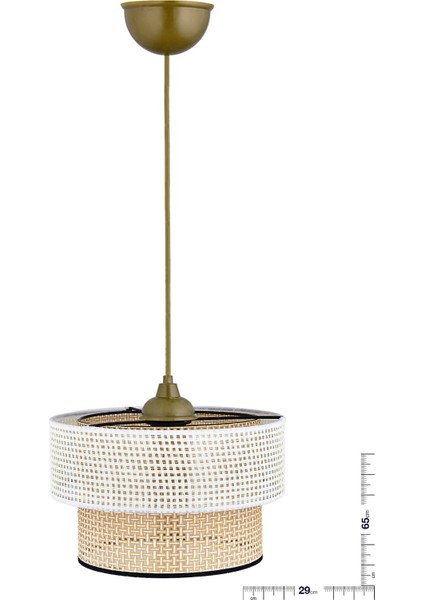 Rattan 2 Katlı Pasta Sarkıt Avize Çocuk Odası Yatak Odası Salon Mutfak Hol fırsatları