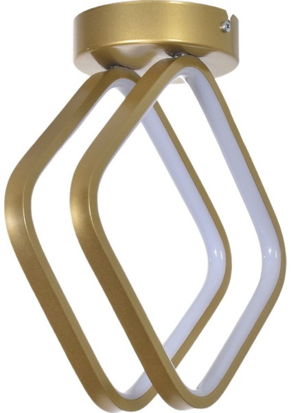 Şakira Modern Tasarım Yatak Odası - Salon - Mutfak Hol Eskitme Renk Beyaz Ledli 2 Li LED Avize