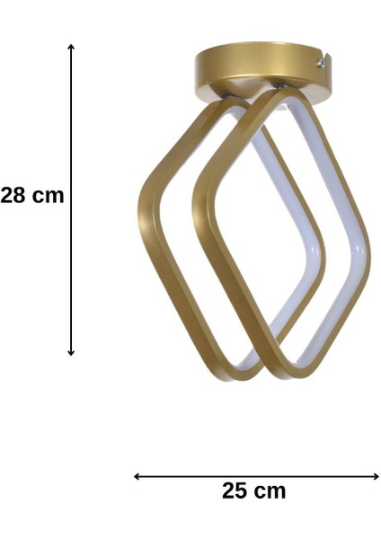 Şakira Modern Tasarım Yatak Odası - Salon - Mutfak Hol Eskitme Renk Beyaz Ledli 2 Li LED Avize fiyatları