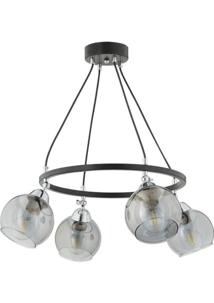Flora 4 Lü Krom Detaylı Modern Yatak Odası Mutfak Oturma Odası Salon Avize modelleri