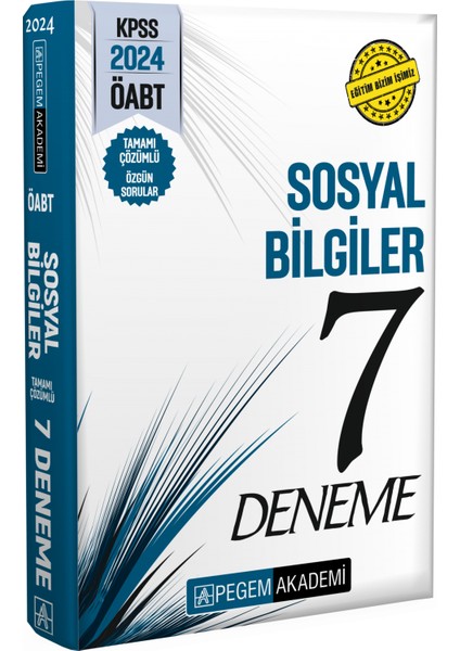 2024 KPSS ÖABT Sosyal Bilgiler Öğretmenliği Tamamı Çözümlü 7 Dene