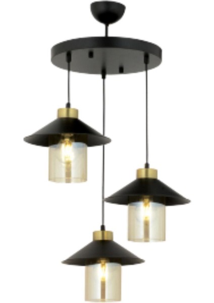 Japon Metal 3'lü Bal Mika Camlı Modern Sarkıt Avize - Yatak Odası - Salon - Mutfak - Hol fiyatları