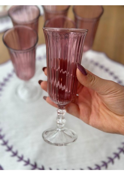 Splendid Mürdüm Kahve Yanı Su Kadeh 120 cc