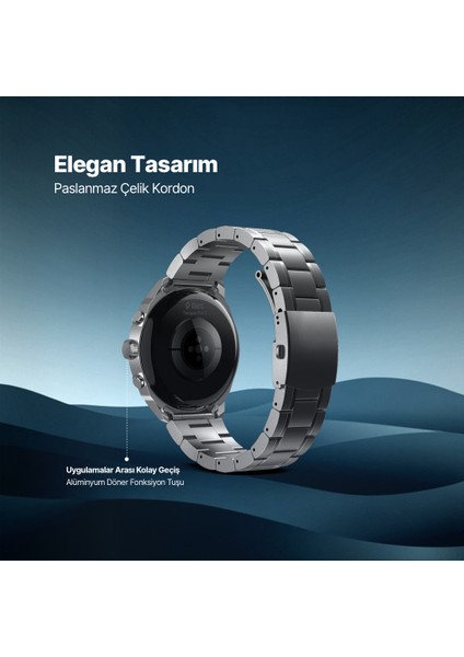 Tempus Pro S 45MM Amoled Ekranlı Yuvarlak Metal Kasa 2SW08