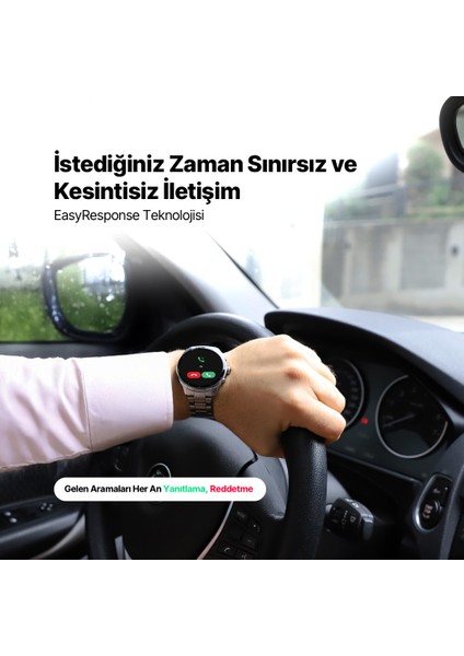 Tempus Pro S 45MM Amoled Ekranlı Yuvarlak Metal Kasa 2SW08