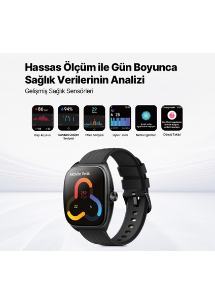 Tempus Pro 47MM Kavisli Amoled Ekranlı Dikdörtgen Alüminyum Kasa 2SW07