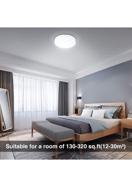 Lüks Yatak Odası Yuvarlak Avize 25WATT-30 cm x 30 cm Lüks LED Aydınlatma, Yuvarlak Yatak Odası Avize