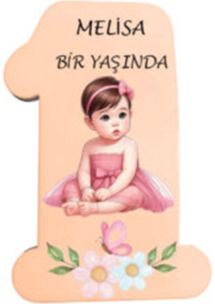 Çocuk Doğum Günü Organizasyonu Için 70 Adet Bir Yaş Magnet Açacak