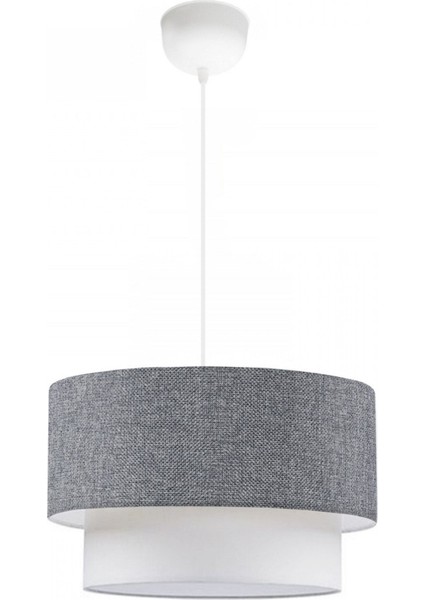 Pastel Gri Ton Kumaş Sarkıt Avize Salon Yatak Odası Antre modelleri