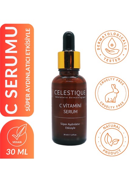 C Vitamini Süper Aydınlatıcı Serum 30ml (Niasinamid + Salisilik Asit)