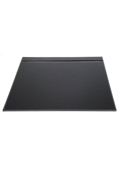 Masaüstü Siyah Deri Kapaklı Tekli Masa Sümeni 49X36CM