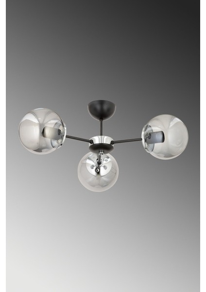 Güneş 3 Lü Modern (Füme Camlı) Salon Yatak Odası Mutfak Avize modelleri