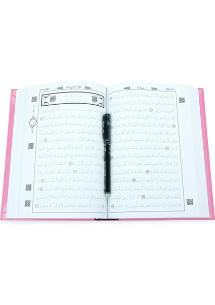 Silinebilir Kalemli Yazılabilir Arapça Gölgeli Kuranı Kerim - Pembe fırsatları