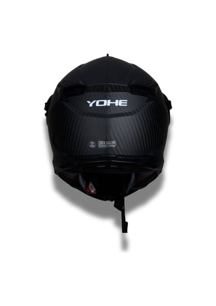 FG601 Karbon Mat Motosiklet Kaskı Xlarge