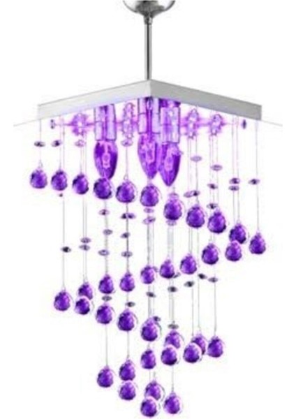 Şeffaf Kristal Taşlı Rgb Ledli Salon,yatak Odası Mutfak Avize
