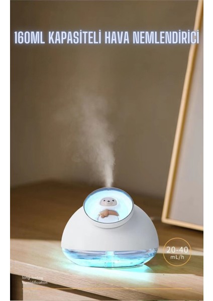 Sevimli Ultrasonik Hava Nemlendirici 160ML Aroma Difüzörü H2O TP-1024 indirimleri