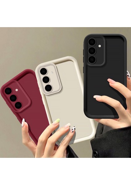 Samsung Galaxy A26 Kılıf Yumuşak Renkli Lansman Silikon Kamera Korumalı Kenarları Çıkıntılı 3D Coffe modelleri