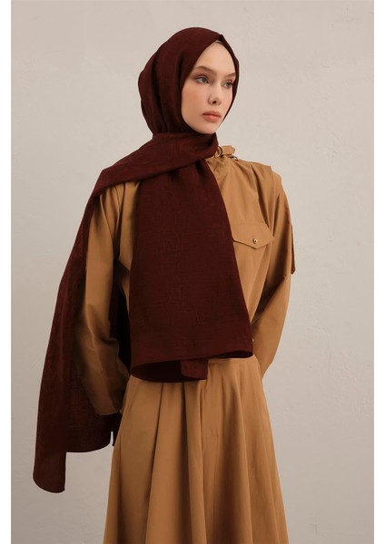 Lyocell Naia Kare Monogram Şal 6 32