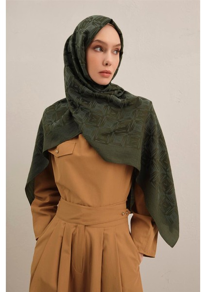 Lyocell Naia Kare Monogram Şal 6 54