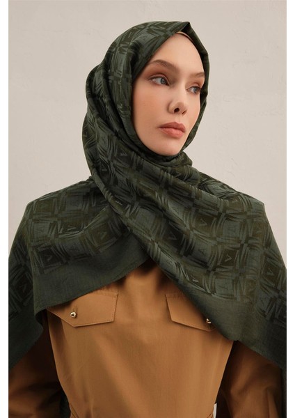 Lyocell Naia Kare Monogram Şal 6 54 fırsatları