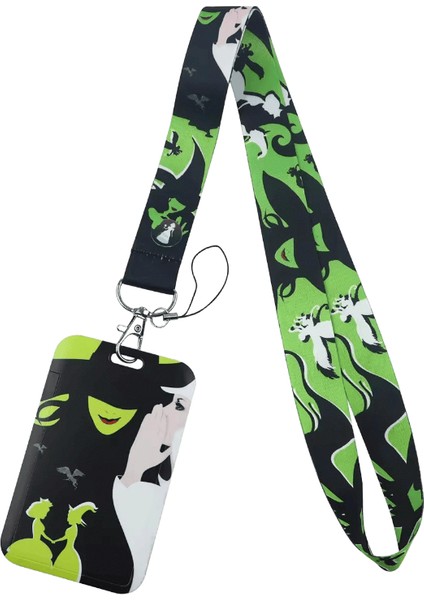 Kötü Cadı Ipi Araba Anahtarlık Kimlik Kartı Geçiş Spor Salonu Cep Telefonu Anahtarlık Rozet Tutucu Takırenk:beyaz (Yurt Dışından)