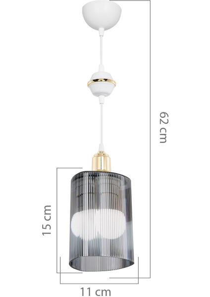 Akses Küre Krom Üçgen Füme Yatak Odası Yemek Odası Mutfak Hol Salon Sarkıt