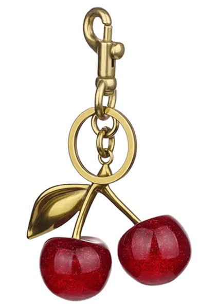 Kadın Çanta Için Yeni Kırmızı Kiraz Kolye Anahtarlık Charm Internet-Ünlü Kristal Kiraz Kolye Yüksek Dereceli Çanta Aksesuarları (Yurt Dışından)