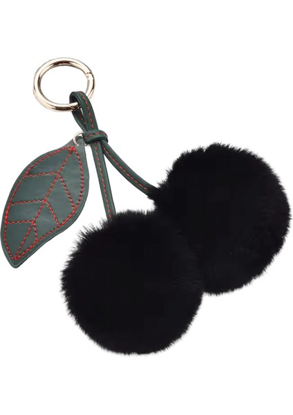 Yeni Kiraz Peluş Anahtarlık Güzel Kabarık Tatlı Anahtarlık Çocuk Hediye Kadın Çanta Charm Kolye Sırt Çantası Araba Anahtar Aksesuarı (Yurt Dışından)