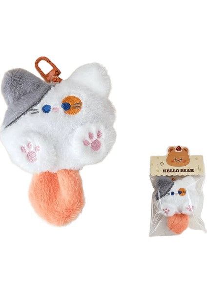 Sevimli Peluş Kedi Bebek Kolye Kız Sırt Çantası Bebek Kolye Çift Çanta Anahtarlık Dekoratif Hediye Renk:yavru Kedi Kolye (Yurt Dışından)