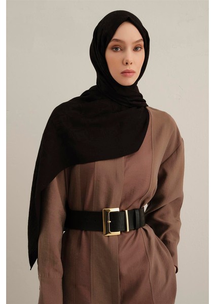 Lyocell Naia Kare Monogram Şal 6 01