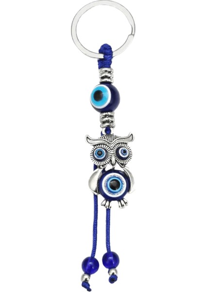 Şanslı Göz Fil Baykuş Fatima El Nazar Kolye Anahtarlık Anahtarlık Gümüş Renk Anahtarlık Tutucu Kadınlar Erkekler Için BE39 Renk:5 (Yurt Dışından)