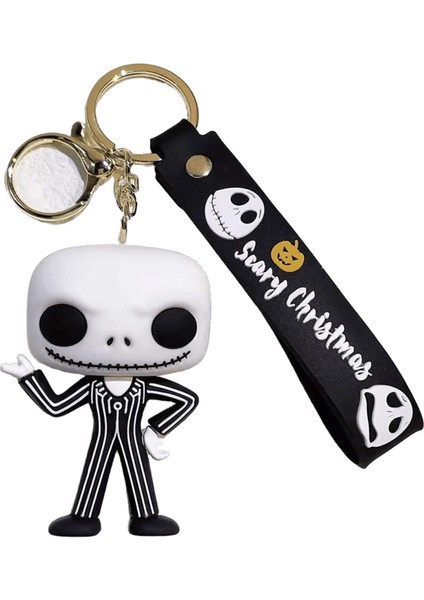 Disney Karikatür Noel'den Önce Kabus Anahtarlıklar Jack Skellington Sally Kolye Anahtarlıklar Sevimli Bebek Anahtarlık Takırenk:1 (Yurt Dışından)