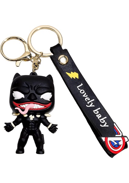 Mınıso Sevimli Anime Venom Bebek Anahtarlık Guardian Anahtarlık Araba Anahtar Dekorasyon Erkekler ve Kadınlar Sırt Çantası Asılı Parti Festivali Hediye (Yurt Dışından)