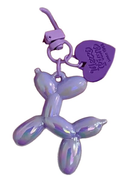 Dıy Şeker Renk Tatlı Reçine Balon Köpek Anahtarlık Kadınlar Için Kızlar Hayvan Şekilli Telefon Zinciri Anahtar Toka Aksesuarları Çanta Kolye (Yurt Dışından)