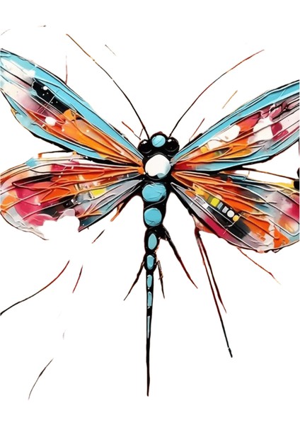 Huacan Dıy Hobi Sayılarla Boyama Yusufçuk Sayılarla El Yapımı Boyama Hayvan Tuval Üzerine Renkli Çizim Ev Dekoru Hediye Renk: AABB4-197-ZD / Boyut (Cm): 60X75CM (Yurt Dışından)