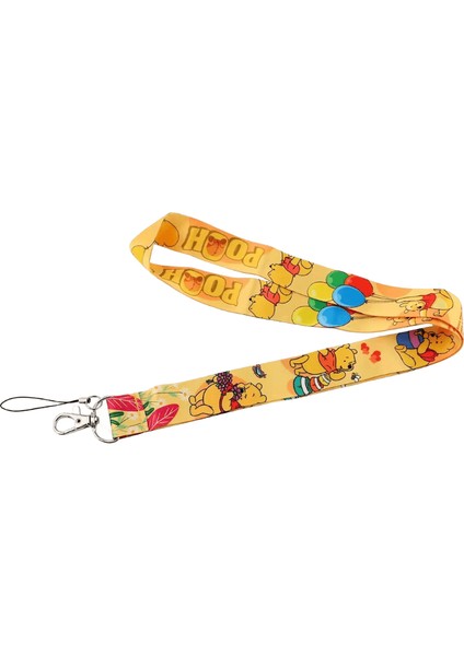 YQ210 Winnie The Pooh Ipi Karikatür Ayı Kaplan Boyun Askıları Anahtarlar Için Telefon Halatı Kimlik Rozeti Tutucu Anahtarlık Asmak Halat Lariat Hediyeler Renk: 5 (Yurt Dışından)
