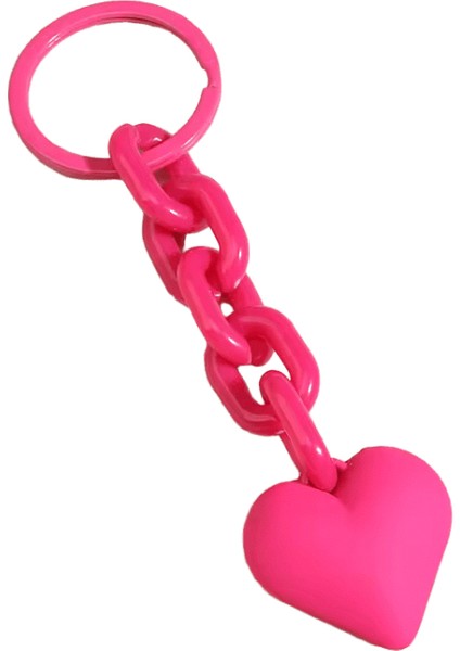 El Yapımı Kalp Anahtarlık Akrilik Plastik Bağlantı Zinciri Anahtarlık Kadınlar Için Kızlar Çanta Kolye Aksesuar Araba Anahtarları Takı Hediyeler (Yurt Dışından)