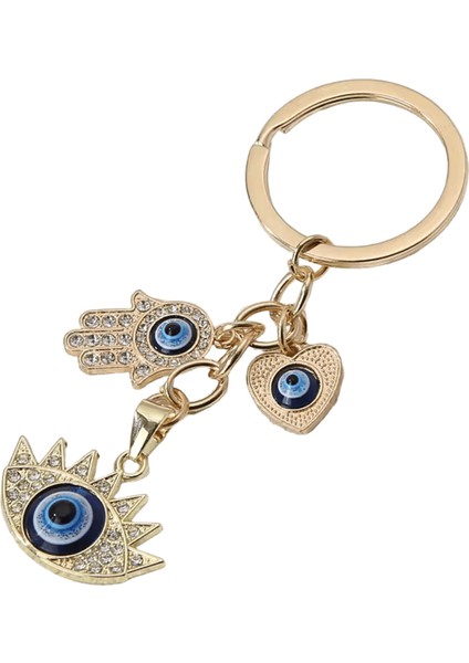 Fahsion Alaşım Anahtarlıklar El Kalpler Nazar Gözler Dini Anahtar Yüzükler Fil Kadınlar Erkekler Için Dostluk Hediye Çanta Süslemeleri (Yurt Dışından)