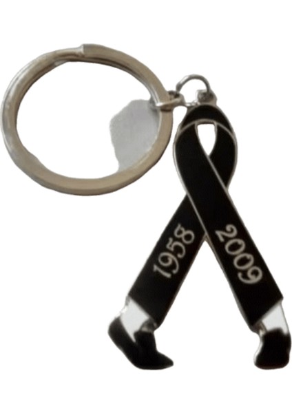 Michael Jackson Anahtarlık Anısına Pop Kralı Mj Dansçı Müzik Doğum Günü Rock Roll Dans TAKIRENK:30MM Halka (Yurt Dışından)