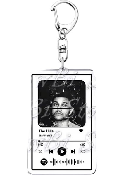 The Weeknd Müzik Anahtarlık Kadın Aksesuarları Çocuk Müzik Starboy Kör Edici Işıklar Senin Için Öl The Hills Anahtarlık Takı Hayranları Hediye Renk:the Hills (Yurt Dışından)