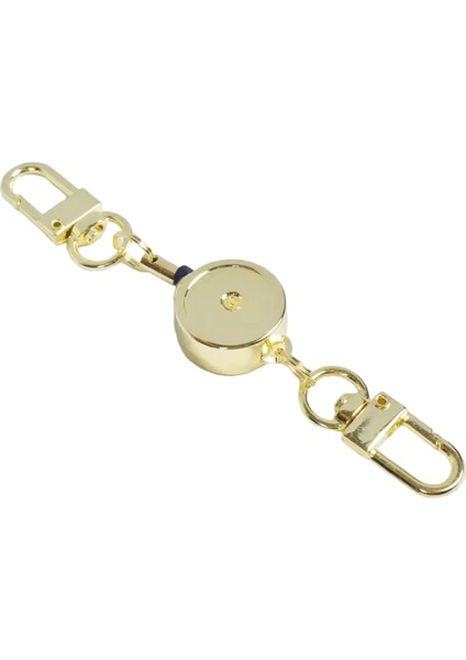 Geri Çekilebilir Rozet Anahtarlık Tutucu Rozet Makarası Hırsızlığa Karşı Metal Çekmesi Kolay Toka Halat Elastik Anahtarlık Anahtarlık Aksesuarları Renk:kırmızı (Yurt Dışından)