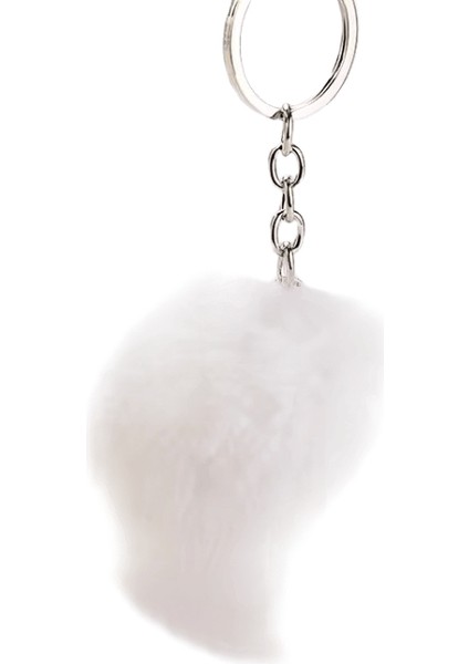 Kabarık Kürk Pom Pom Anahtarlık Yumuşak Faux Tavşan Kürk Topu Araba Anahtarlık Ponpon Anahtar Zincirleri Anahtarlık Kadın Çanta Kolye Takı Hediyeler (Yurt Dışından)