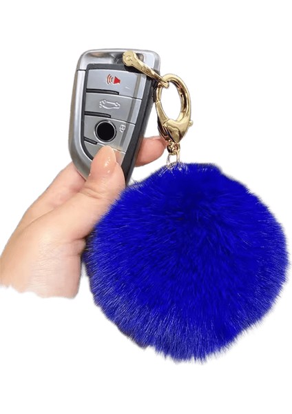 9cm Gerçek Tilki Kürk Top Anahtarlıklar Kadınlar Için Kızlar Yumuşak Peluş Ponpon Kolye Anahtar Zincirleri Yüzükler Anahtarlık Tutucu Charm Çanta Hediyeleri Renk:b (Yurt Dışından)