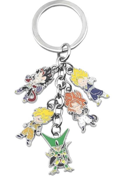 Anime Figürü Anahtarlık Goku Metal Alaşım Emaye Anahtarlık Serin Sırt Çantası Kolye Arkadaş Çocuk Çocuk Hediyeleri RENK:K771 (Yurt Dışından)