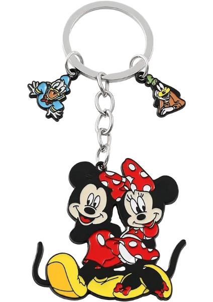 Disney Mickey Minnie Mouse Anahtarlık Karikatür Kadın Kolye Moda Takı Anime Yaratıcı Aksesuar Çocuk Kız Doğum Günü Hediyesirenk:kolye Anahtarlık (Yurt Dışından)