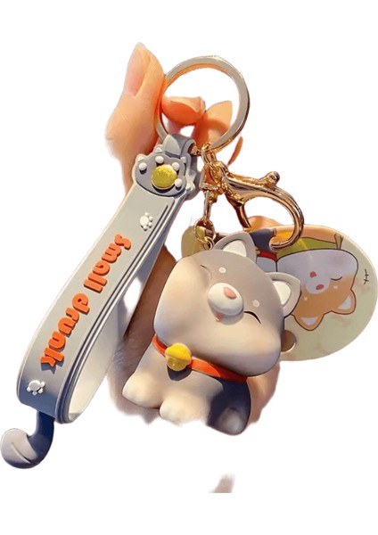 Karikatür Hayvan Öpücük Çubuk Husky Anahtarlık Çift Çanta Biblo Hediye Sevimli Shiba Inu Köpek Bebek Anahtarlık Sırt Çantası Kolye Anahtarlıkrenk:01 (Yurt Dışından)