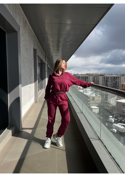 Limber Yırtık Detay Sweatshirt Takım