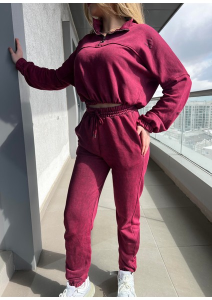 Limber Yırtık Detay Sweatshirt Takım